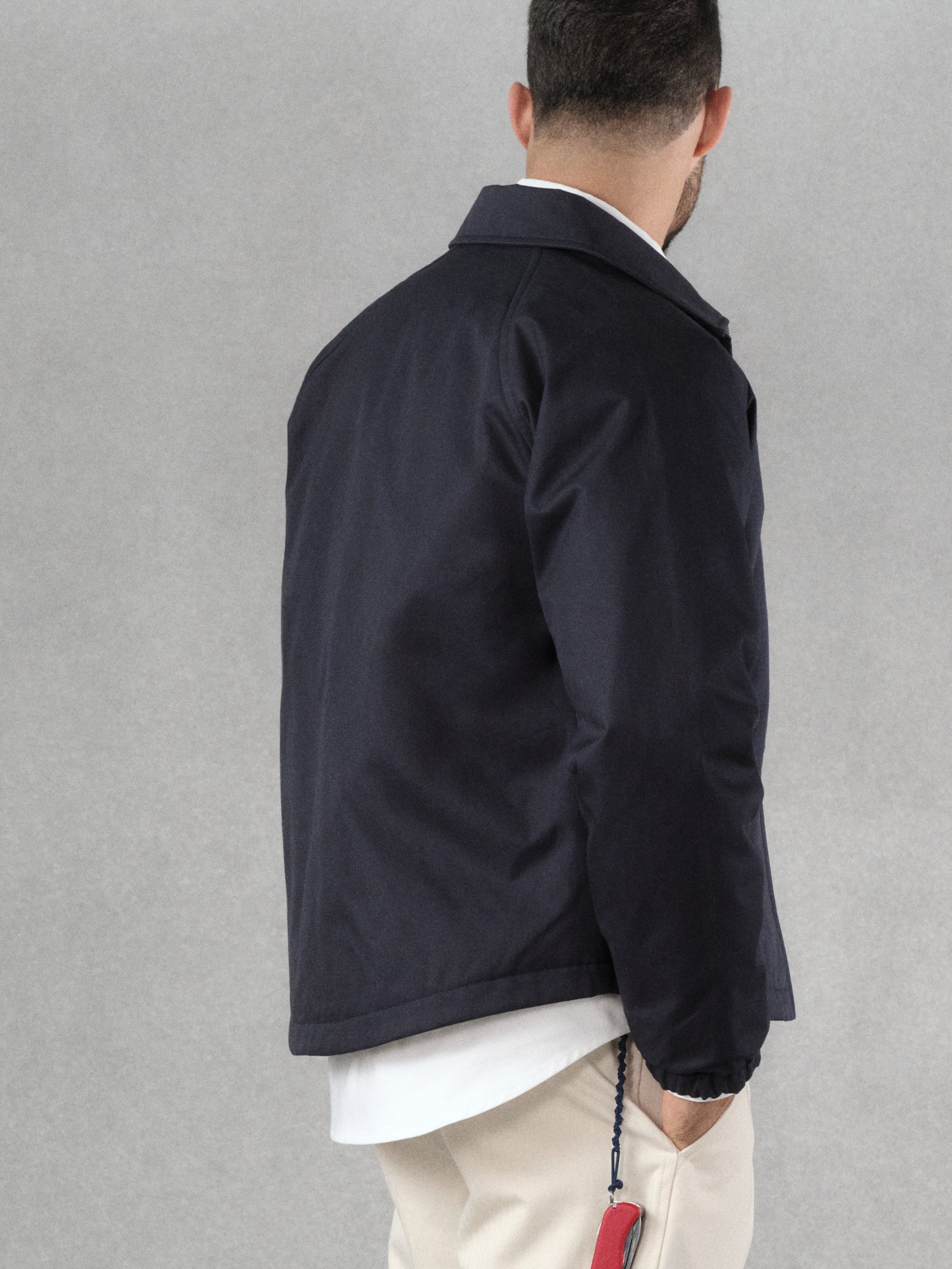Coach Jacket - Navy Blue – saberin plus