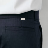 Pleated Pant - Navy Blue